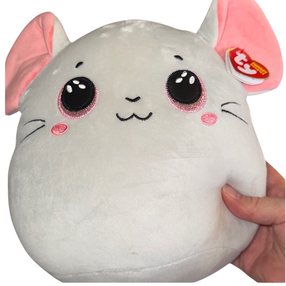 TY Beanie Boo Pillows Owliver‎ The Mouse Plush Stuffed Animal Kids Toy